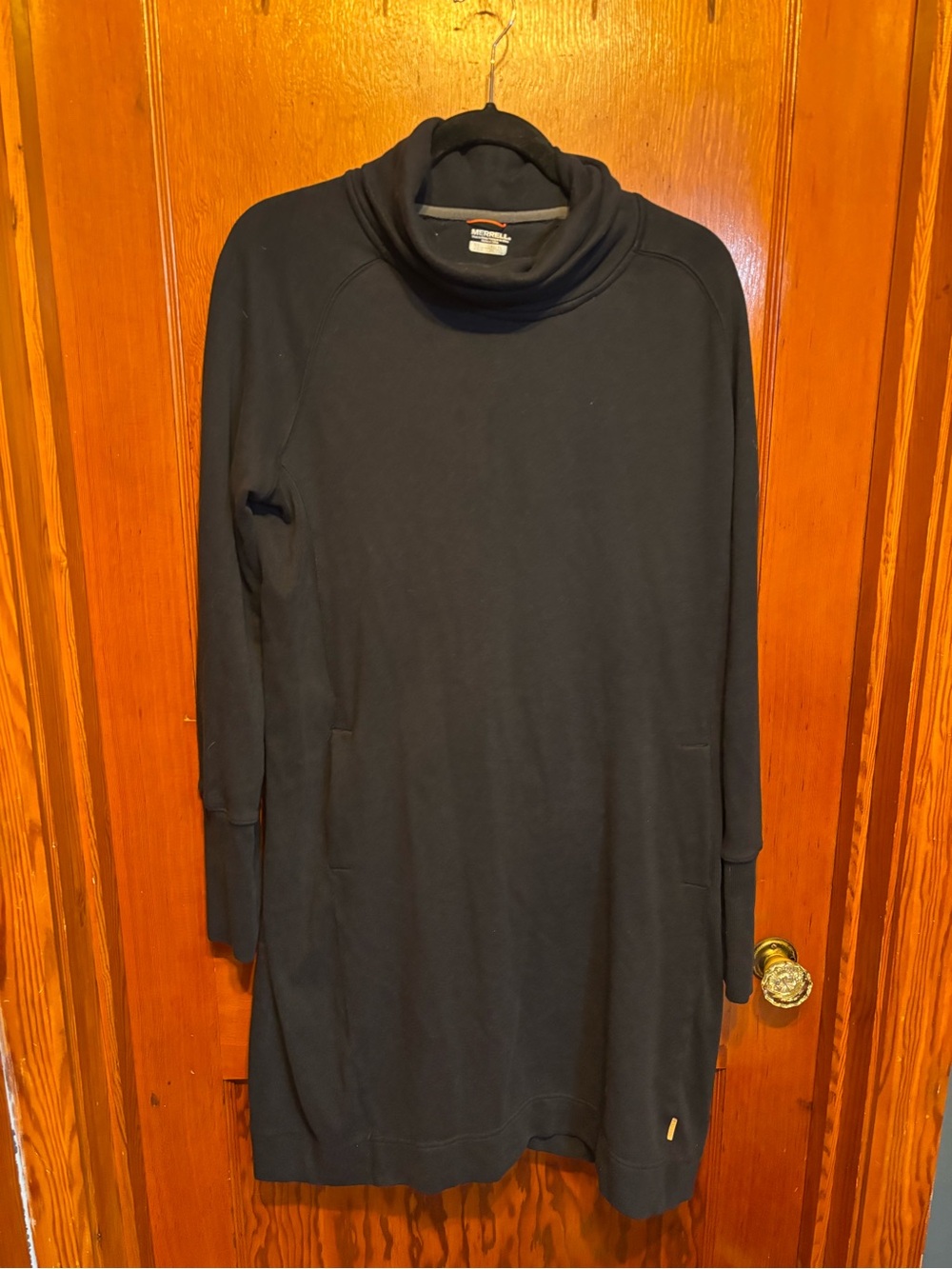 Merrell Women’s Black Cowl Neck Pullover Dress